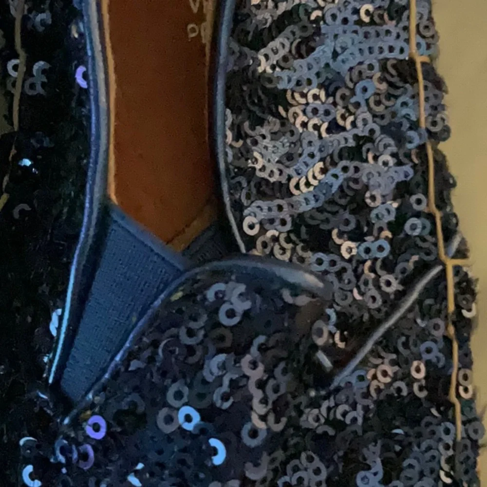 NEW Royal blue sequin espadrille shoes from Italy size 9 GORGEOUS